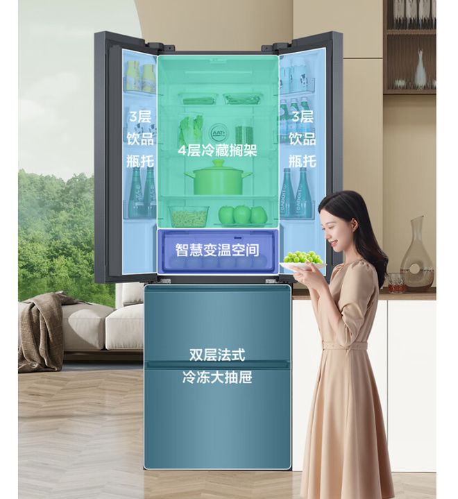 箱运转音屡创新低双11三款静音冰箱推荐尊龙凯时35dB 34dB 33国产冰(图2)